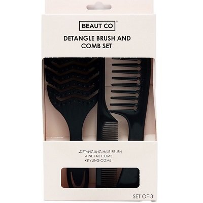 Beaut Co Detangle Brush And Comb Set