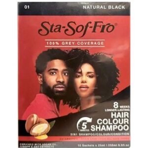 Sta Sof Fro Hair Colour Shampoo - Natural Black