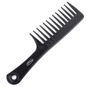 Widetooth Detangle Black Comb 10"