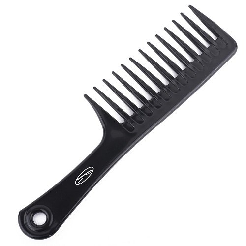 Widetooth Detangle Black Comb 10"