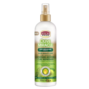 African Pride Olive Miracle 7-IN-1 Leave -In Moisture Restore Curl Refresher 355ml