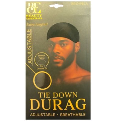 Beauty Essentials- The Down Durag - Black