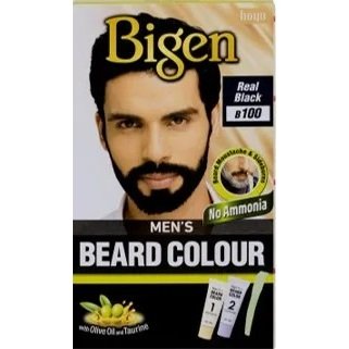 Bigen Mens Beard Colour - B100 Real Black