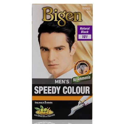 Bigen mens speedy hair colour 101 natural black Bigen Men's Speedy Hair Colour - 101 Natural Black
