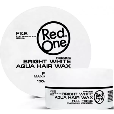 3X Red One Aqua Hair Wax 150ml - White (3 Pieces)