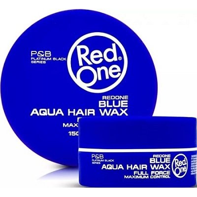 3X Red One Aqua Hair Wax 150ml - Blue (3 Pieces)
