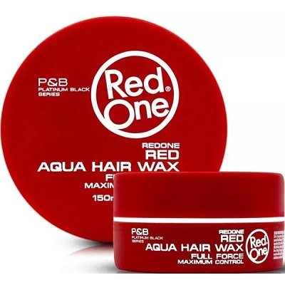3X Red One Aqua Hair Wax 150ml - Red (3 Pieces)