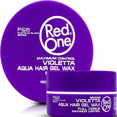 3X Red One Aqua Hair Wax 150ml - Violetta (3 Pieces)