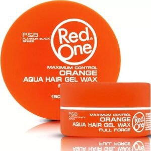 3X Red One Aqua Hair Wax 150ml - Orange (3 Pieces)