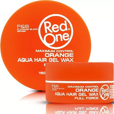 3X Red One Aqua Hair Wax 150ml - Orange (3 Pieces)