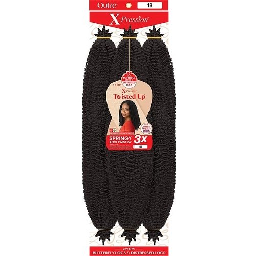 XPression Twisted Up 3X Springy Afro Twist 24"