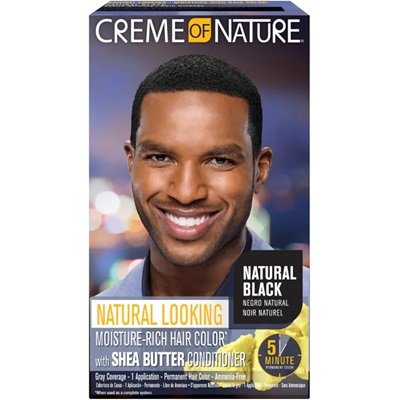 Creme Of Nature Hair Dye- Natural Black For Men