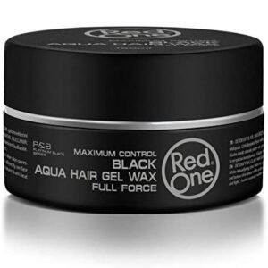 3X Red One Aqua Hair Wax 150ml - Black (3 Pieces)