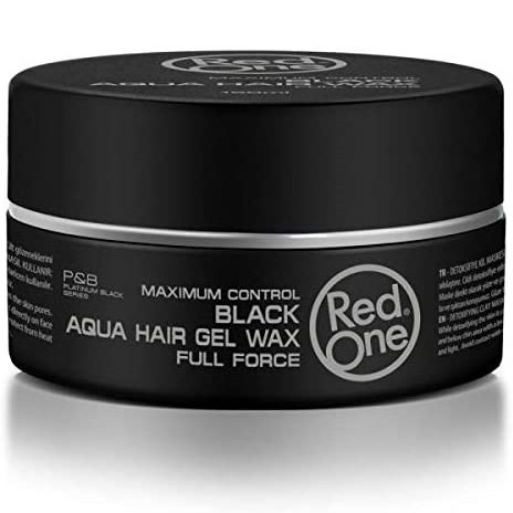 3X Red One Aqua Hair Wax 150ml - Black (3 Pieces)