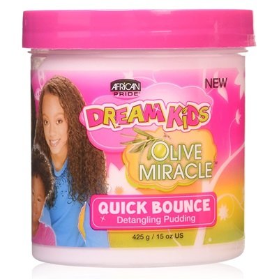 African Pride Dream Kids Olive Miracle Quick Bounce Hair Detangling Pudding 425 g
