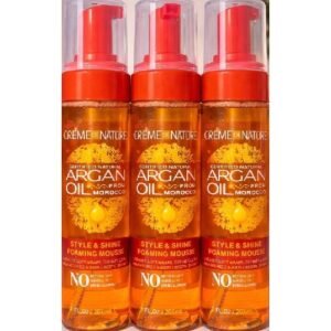 Creme Of Nature 3X Style & Shine Foaming Mousse 7oz (3 Pieces)