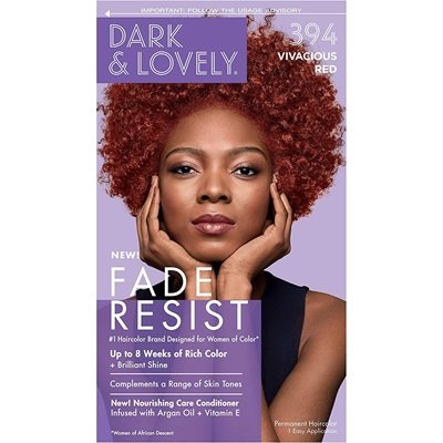 Dark and Lovely hair dye 394 Dark and Lovely Hair Dye- Vivacious Red 394