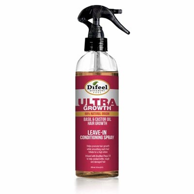 Difeel Ultra Growth Basil & Castor Oil Leave In Conditioning Spray 6 oz
