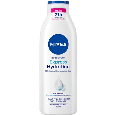 NIVEA Express Hydration Body Lotion Normal Skin 250ml Nivea Express Hydration Body Lotion 400ml