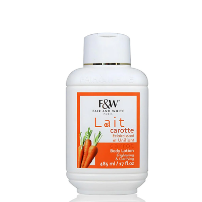 Fair & White Carrot Brightening & Clarifying Body Lotion 485ml