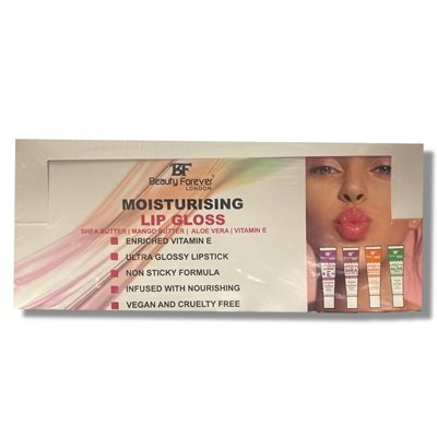 Pack BF lipgloss 48X Beauty Forever Moisturizing Lip Gloss 18ml- (48 Pieces)