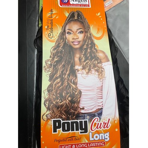 Angel Pony Curl Long 2 Angels 4X Pony Curl Long Braids 27″- 192g