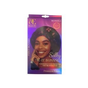 BE Silky Tie It Bonnet Beauty Essentials- Silky Tie-It Bonnet- Black