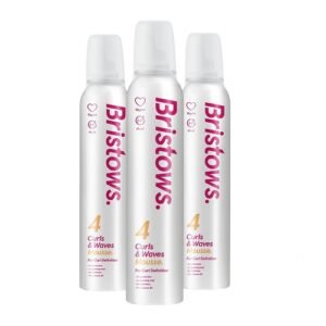 Bristows Curls & Waves Hair Mousse 200ml (3 Pack)