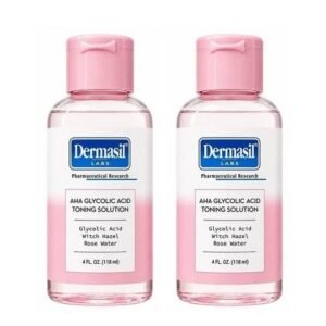 Dermasil Labs AHA Glycolic Acid Toning 4oz (2 Packs)